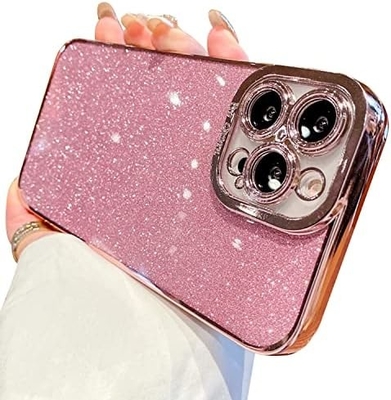 iPhone 12 Pro Max تصميم غلاف شفاف، متضمن براقة ورق لامع فاخر، البوب وجميل