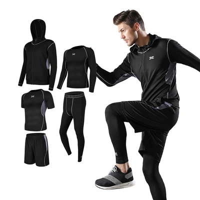 Casual Fitness Sports Suit Quick Dry Tights Short Sleeve for Training