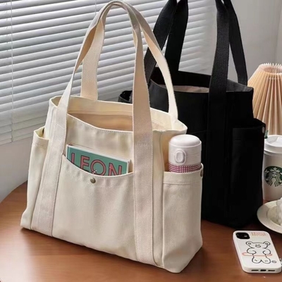 حقيبة قماش Tote الخروج قماش كل شيء في واحد العمل مستوى المظهر العالي النقل السعة الكبيرة طالب الفن واحد الكتف