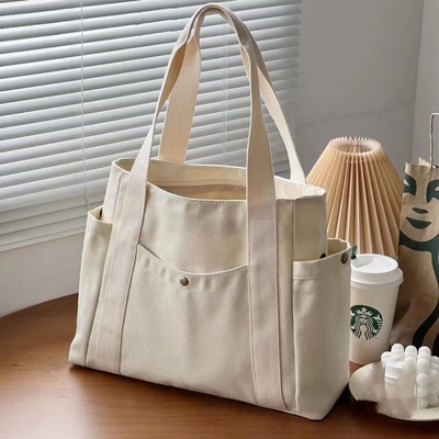 حقيبة قماش Tote الخروج قماش كل شيء في واحد العمل مستوى المظهر العالي النقل السعة الكبيرة طالب الفن واحد الكتف