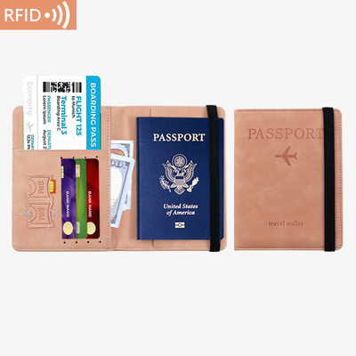 أمازون PU جلد جواز سفر حقيبة RFID متعددة الوظائف جواز سفر حامل جواز سفر غلاف جواز سفر غلاف جواز سفر