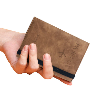 أمازون PU جلد جواز سفر حقيبة RFID متعددة الوظائف جواز سفر حامل جواز سفر غلاف جواز سفر غلاف جواز سفر