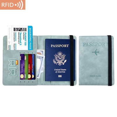أمازون PU جلد جواز سفر حقيبة RFID متعددة الوظائف جواز سفر حامل جواز سفر غلاف جواز سفر غلاف جواز سفر