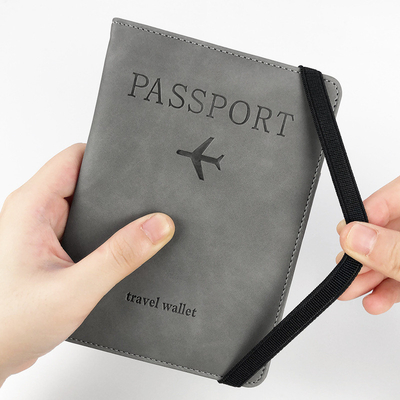 أمازون PU جلد جواز سفر حقيبة RFID متعددة الوظائف جواز سفر حامل جواز سفر غلاف جواز سفر غلاف جواز سفر
