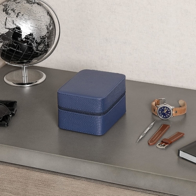 ROTHWELL 5 Watch Travel Case Storage Organizer for 5 Watches. حماية محمولة صلبة مع زيب تناسب كل ساعات اليد