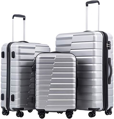 الحقيبة PC ABS TSA الأمتعة 3 قطعة مجموعة قفل الدوار تحمل على (أزرق اللون)