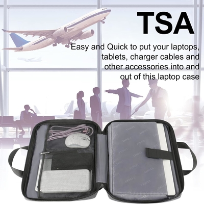 غلاف الكمبيوتر المحمول، 15.6 بوصة TSA كيس الكمبيوتر المحمول الكمبيوتر المحمول الغلاف المقاوم للماء غلاف الكمبيوتر الكمبيوتر المحمول الحامل