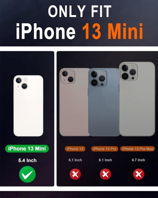 علبة محفظة جلدية قابلة للطي الختم المغناطيسي حامل فتحة بطاقة حجب RFID محمية بالكامل متوافقة مع iPhone 13