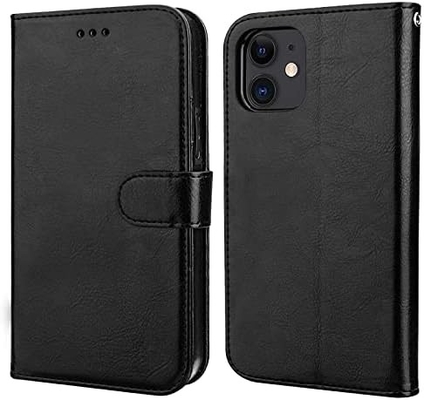متوافق مع iPhone 12/Pro محفظة محفظة مع حامل البطاقة موقف الجلد PU المقاومة للصدمات حزام المعصم قشرة 6.1 بوصة
