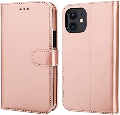 متوافق مع iPhone 12/Pro محفظة محفظة مع حامل البطاقة موقف الجلد PU المقاومة للصدمات حزام المعصم قشرة 6.1 بوصة