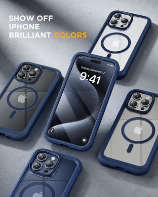 مغناطيسية لجهاز iPhone 12 Pro Max Case كامل الجسم مدمج في شاشة الزجاج واقي الكاميرا