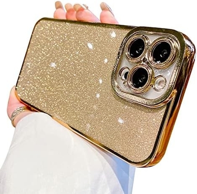 iPhone 12 Pro Max تصميم غلاف شفاف، متضمن براقة ورق لامع فاخر، البوب وجميل