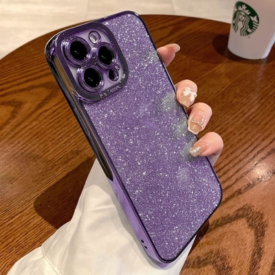iPhone 12 Pro Max تصميم غلاف شفاف، متضمن براقة ورق لامع فاخر، البوب وجميل