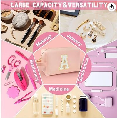حقيبة مكياج أولية شخصية مع مقبض، حقيبة مستحضرات تجميلية مع جيب سحب داخلي، 8 9 10 11 12 13 14 سنة من العمر فتاة، هدايا التخرج للفتيات المراهقات المعلمات