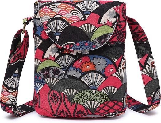 Women's Retro Small Size Canvas Shoulder Bag Hippie Boho Crossbody Handbag
