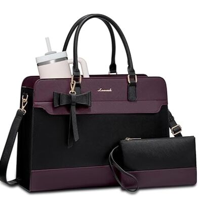 حقيبة أجهزة الكمبيوتر المحمولة للنساء، حقيبة عمل جلدية، حقيبة معلم أعمال مقاومة للماء، حقيبة كمبيوتر كبيرة، حقيبة، هدايا مكتبية للنساء