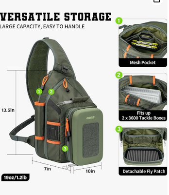 حقيبة ظهر صيد مع محطة عمل وحامل الشبكة يصل إلى 2 × 3600 صندوق أدوات ، نظام MOLLE ، EVA Hardshell خفيفة الوزن حزمة الخارجية
