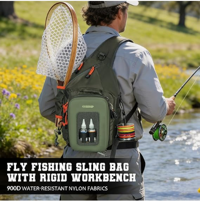 حقيبة ظهر صيد مع محطة عمل وحامل الشبكة يصل إلى 2 × 3600 صندوق أدوات ، نظام MOLLE ، EVA Hardshell خفيفة الوزن حزمة الخارجية