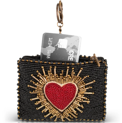 Affection Coin Purse Key ring and easy open trigger hook Beaded coin small bags