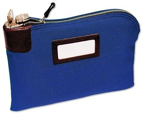 حقائب بنكية ذات سحاب ثقيل مصنوعة من نايلون 70D متين مع شعار محفوف وأمان قفل للمعالجة الآمنة للنقود