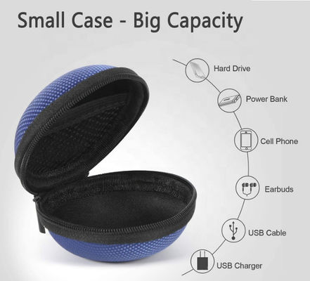 حقائب EVA الصلبة المبتكرة التي تتميز بقشرة خارجية من الجلد PU المخصصة وملفات القماش الناعمة للتخزين الأنيق والآمن