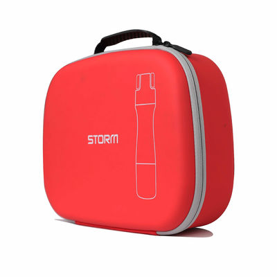 حقيبة حمل للسفر من مادة EVA مع سحاب، تتميز بطباعة الشعار، ومنظم متين ذو غلاف صلب واقٍ للسفر والعمل